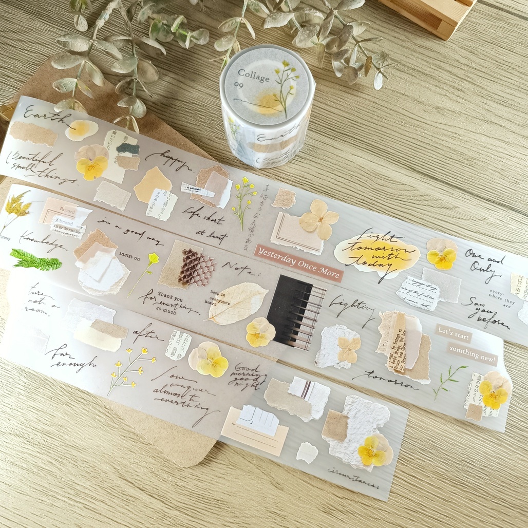 什物． Collage 09 5cm霧面PET膠帶 <整捲/分裝>