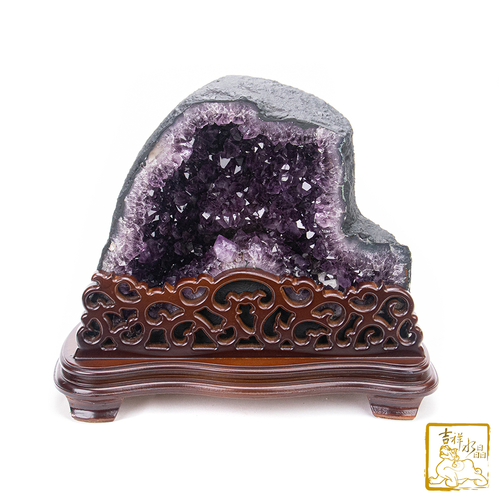 巴西紫水晶洞 13kg 聚財守庫