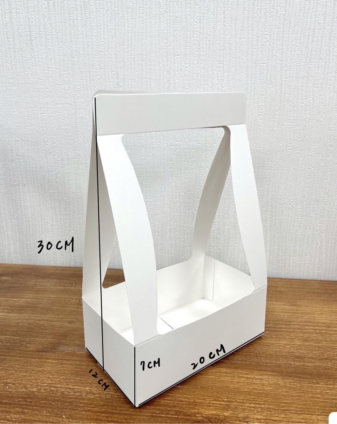 手提紙質花籃(5入)