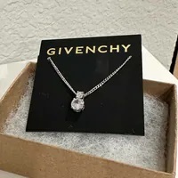 [S] GIVENCHY 60563307 CRYSTAL PENDANT,SILVER, 13742356809 (SZZ459)