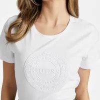 [S] GUESS BRIANA TEE,PURE WHITE, QBGI58KAK91-PURE WHITE [FINAL SALE] (SGU569)