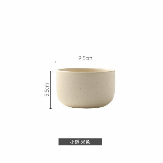 Hot recommendation: salad bowl, steak, Western food plate, soup bowl, eating bowl, cooking plate [small bowl - beige]