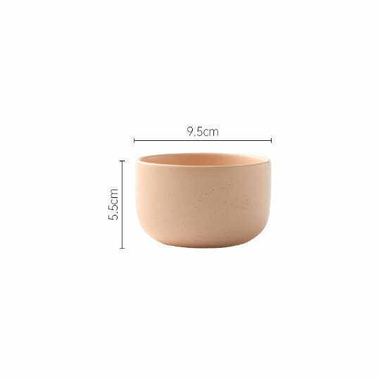 Hotly recommended salad bowl, steak, Western food plate, soup bowl, eating bowl, cooking plate [small bowl - pink]