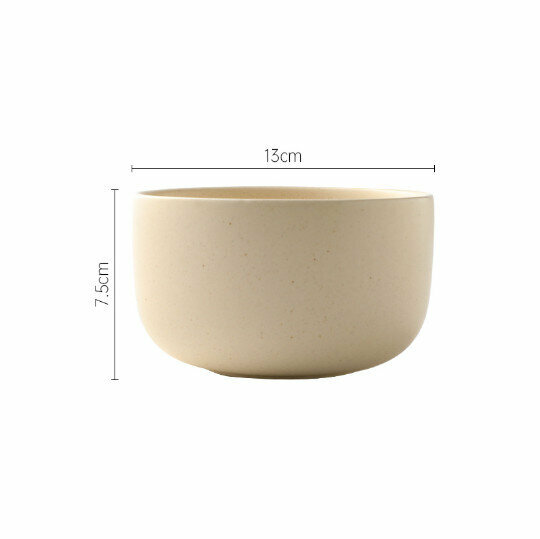 Hot recommendation: salad bowl, steak, Western plate, soup bowl, eating bowl, cooking plate [5-inch medium bowl - beige]