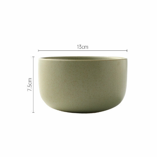 Hot recommendation salad bowl, steak, Western food plate, soup bowl, eating bowl, cooking plate [5-inch medium bowl-green]