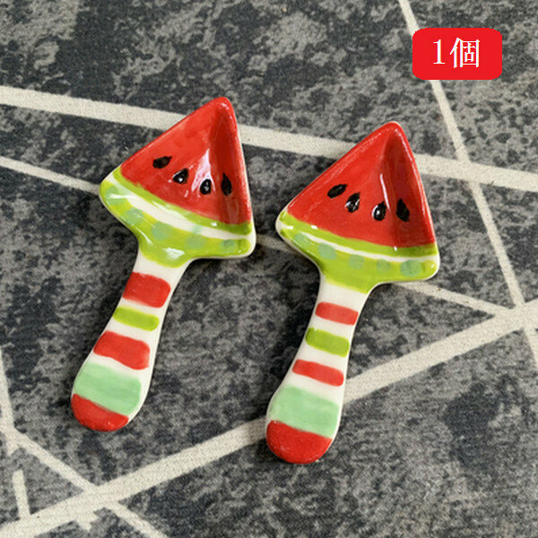 Hot recommendation [1 piece] high temperature ceramic watermelon spoon [medium size 4*8.3cm]