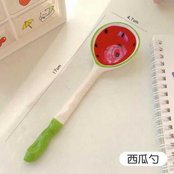 Hotly recommended ceramic hand-painted children's eating tableware [Watermelon Spoon]