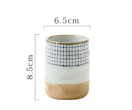 熱推湯吞杯茶杯陶瓷水杯（線條3.5湯吞杯200ml）