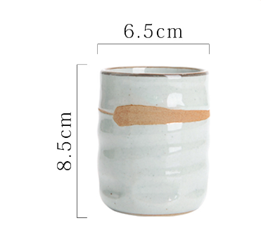 Hot push soup cup tea cup ceramic water cup (stone pottery 3.5 soup cup 200ml - full glaze)