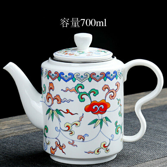 Hotly recommended classic large-capacity teapot (single pot with bud handle) [size: length 19.5cm*height 14.5cm]