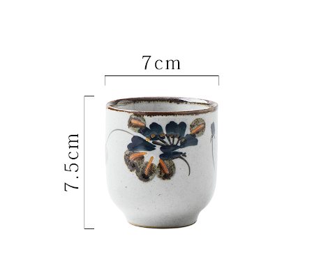 熱推湯吞杯茶杯陶瓷水杯（石頭花2.75湯吞杯100ml）