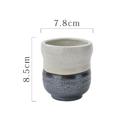 熱推湯吞杯茶杯陶瓷水杯（墨白復古杯250ml）