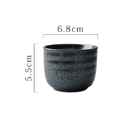 Hot push soup cup tea cup ceramic water cup (matte tea cup 100ml)