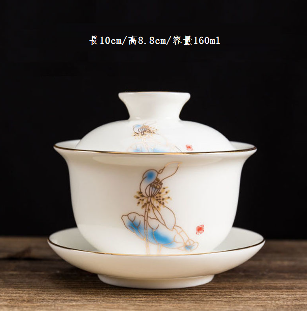 爆款茶壺(荷韻蓋碗【長9.7cm*高9.5cm 容量135ml】)