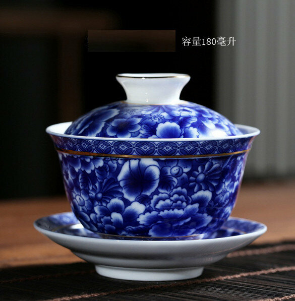 Popular white porcelain large tureen tea cup (Gemdale Wanhua) [size: length 9cm*height 9.7cm, capacity 180ml]