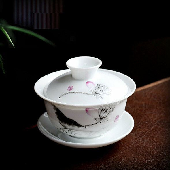 Popular household ceramic small bowl tea bowl (lotus root)