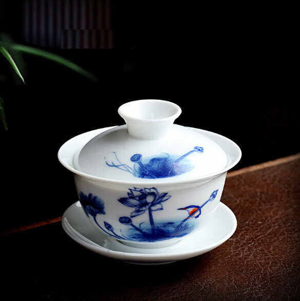 Popular household ceramic small bowl tea bowl (Lotus)