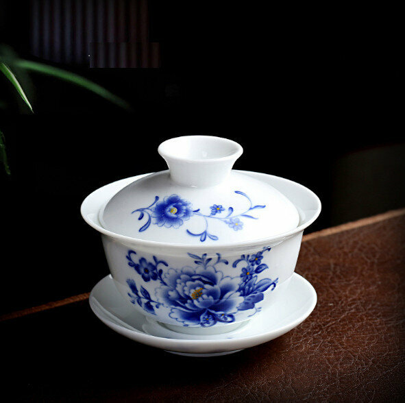 Popular household ceramic small bowl tea bowl (Rich Peony)