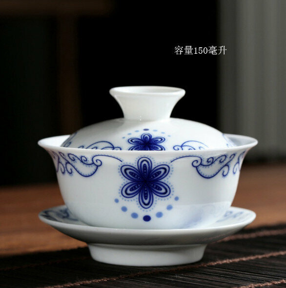 Popular large ceramic tureen teacup (Spring Flowers Delighted) [Size: length 7.7cm*height 9.8cm, capacity 150ml]
