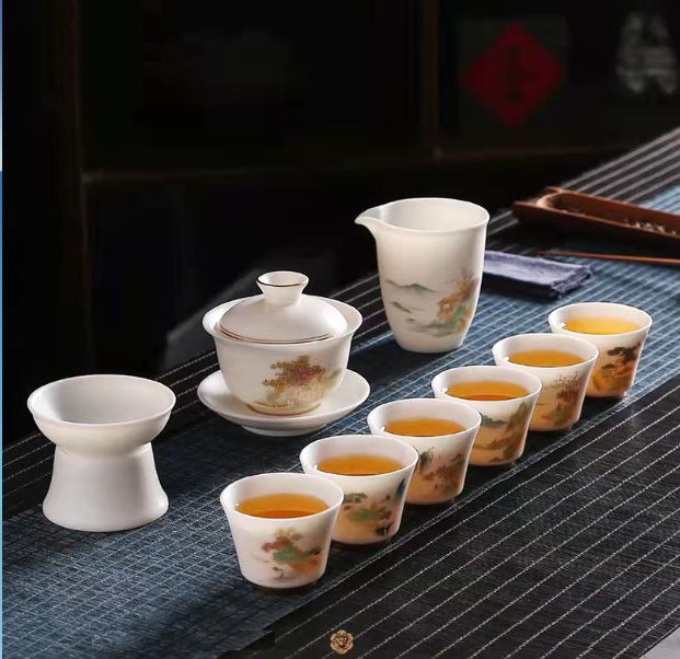爆款功夫茶具套裝(湖光月色)