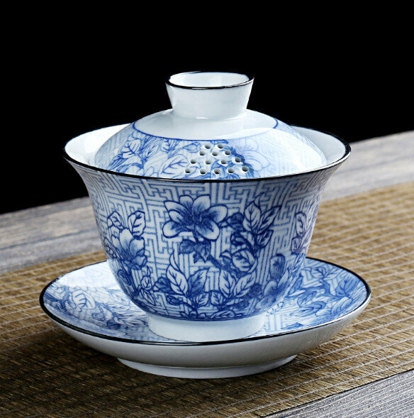 Hot style household simple tureen ceramic teacup (Wanfu)