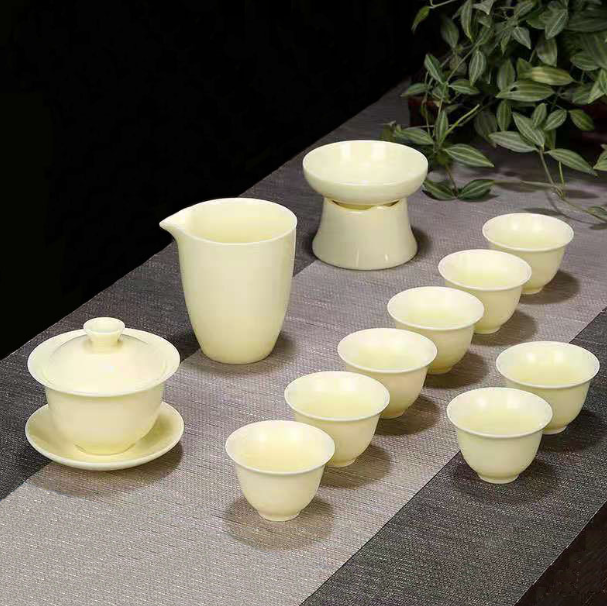 爆款功夫茶具套裝(寶石黃鈴鐺杯禮盒裝)