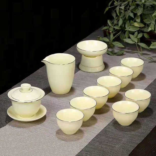 爆款功夫茶具(寶石黃描金黃將軍杯)