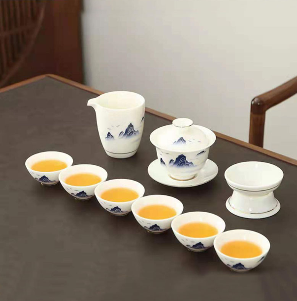 爆款功夫茶具(山水小碗杯蓋碗1)