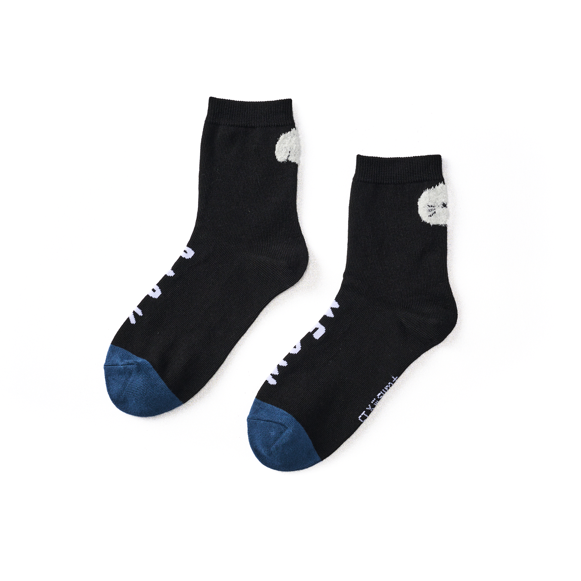 大頭毛毛貓狗〈黑〉