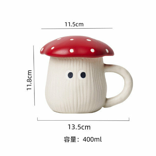 熱賣陶瓷馬克杯水杯（TZ-306蘑菇-馬克杯 ）