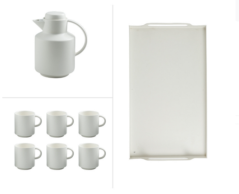 熱賣陶瓷茶具禮品套裝（象牙白禮盒-8件套）