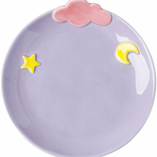 Hot selling ceramic mug tableware (TZ310 Xingyue Fairy Tale Mug-Shallow Plate-Purple)
