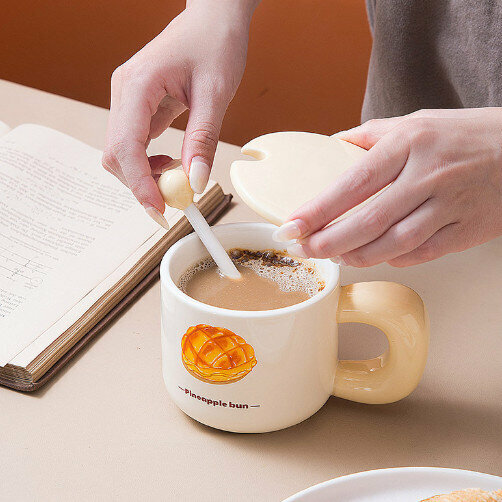 Hot Selling Ceramic Mug Water Cup (3378 Pineapple Bun 380ml)