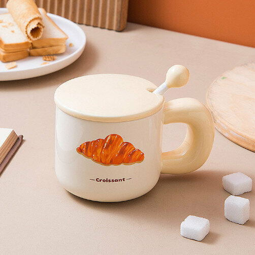 Hot selling ceramic mug mug (3378 croissant 380ml)