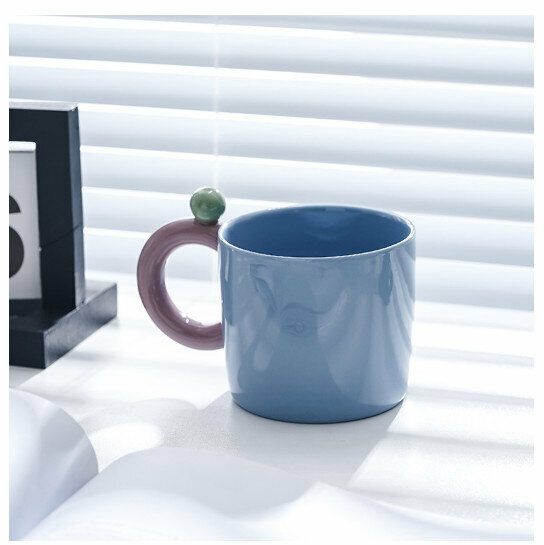 Hot Selling Ceramic Mug Coffee Cup [Green Pearl Ceramic Mug, Single Cup] (Capacity 301-400ml)