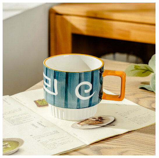 Hot Selling Hand-painted Mug Ceramic Cup [Stacked Hokage Cup-Single Cup] (Capacity 301-400ml)