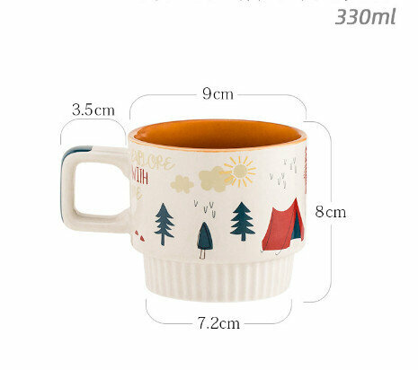 Hot Selling Ceramic Mug (Specification: Explorer A [330ml])