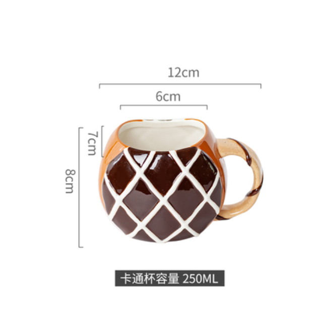 Hot selling creative ceramic donut water cup
