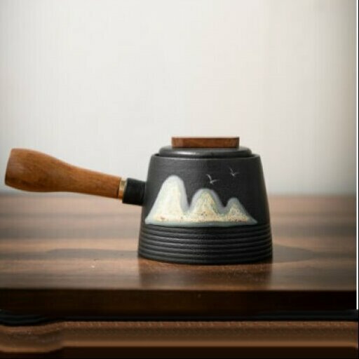 Hot Selling Sancai Gaiwan Kungfu Tea Set (Far Mountain Side Handle Pot)