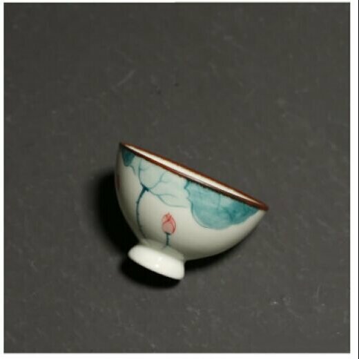 Hot Selling Sancai Gaiwan Kung Fu Tea Set (Hand Painted Lotus Tea Cup)