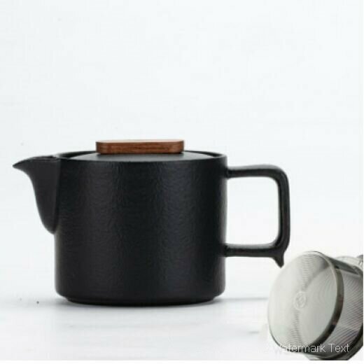 Hot Selling Sancai Gaiwan Kungfu Tea Set (Black Pottery Hand-held Pot)