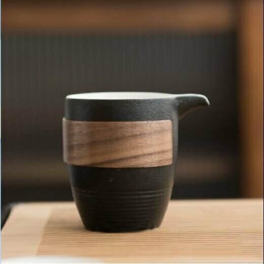 Hot Selling Sancai Gaiwan Kungfu Tea Set (Black Pottery Justice Cup)