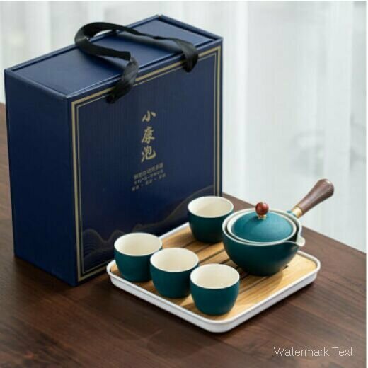 爆款陶瓷功夫茶具（小康泡-黛綠款禮盒）