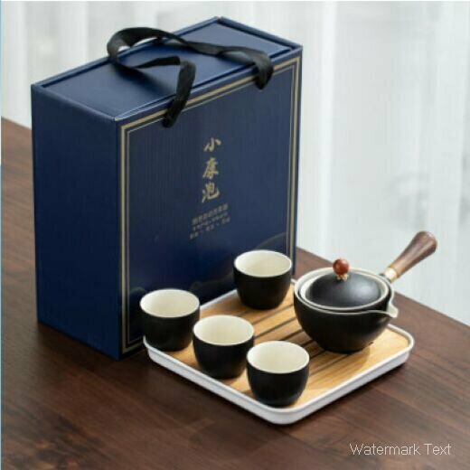 爆款陶瓷功夫茶具（小康泡-雅黑禮盒）