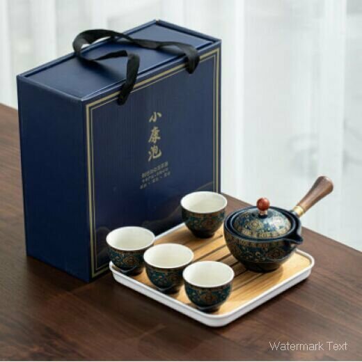 爆款陶瓷功夫茶具（小康泡-扒花禮盒）