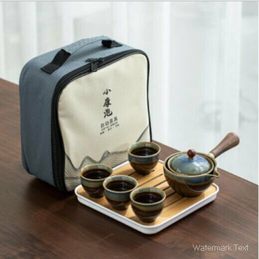 爆款陶瓷功夫茶具（小康泡陸行茶具套裝-雲凈窯變）