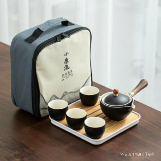 爆款陶瓷功夫茶具（小康泡陸行茶具套裝-雅黑）