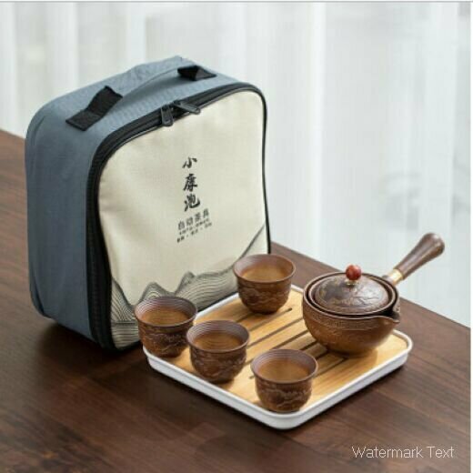 爆款陶瓷功夫茶具（小康泡陸行茶具套裝-柴燒款）