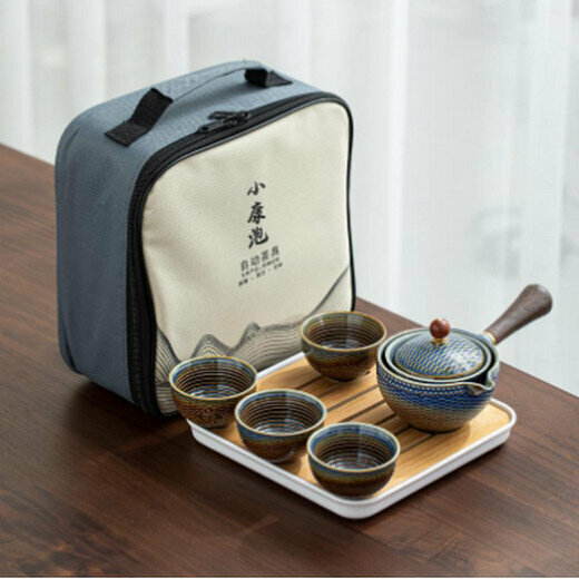 爆款陶瓷功夫茶具（小康泡陸行茶具套裝-窯變編織款）