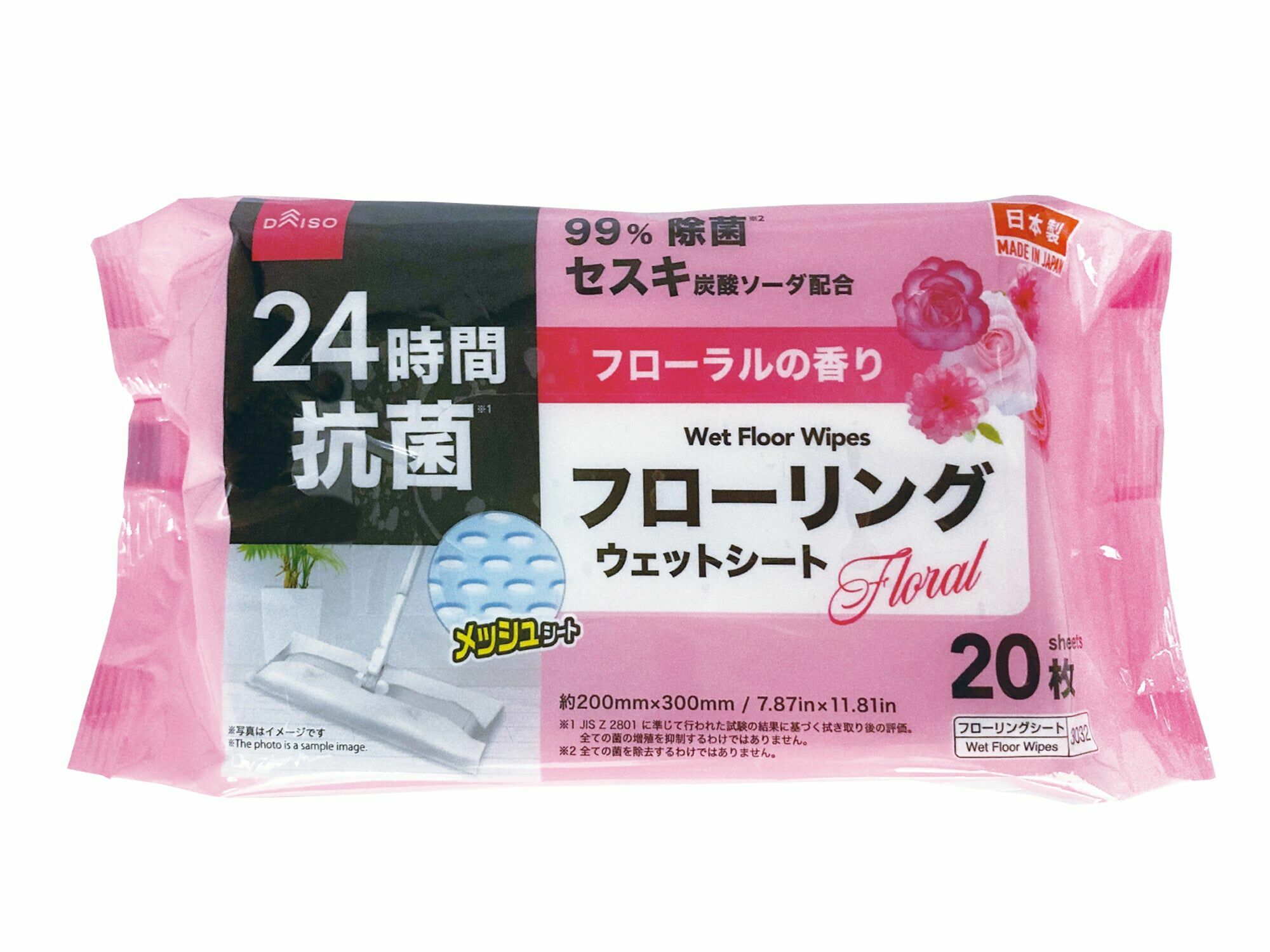 地板清潔濕巾/花香 20入